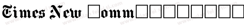 Times New Romman字体转换